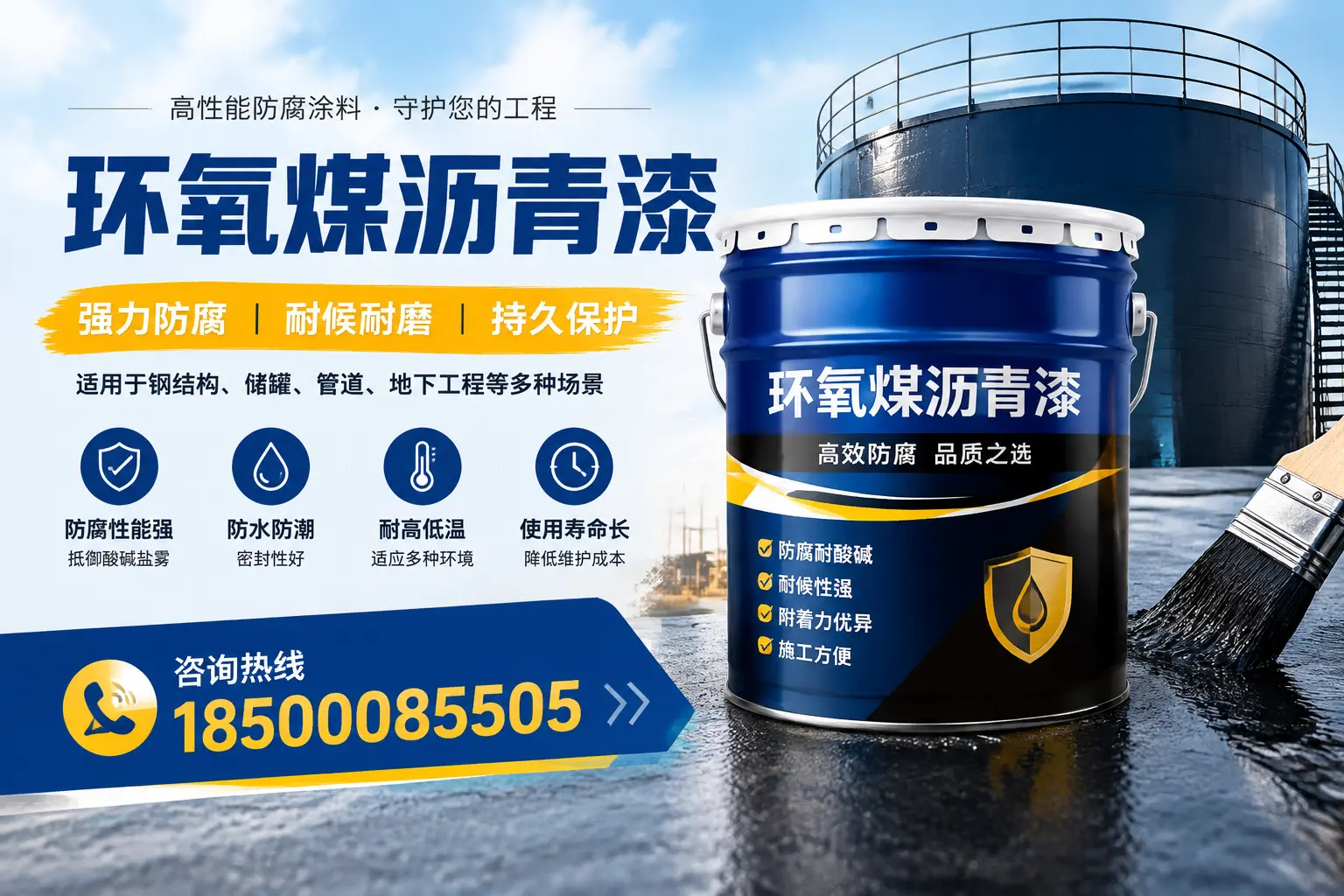 环氧煤沥青漆在工业中的应用,天津企业的选择